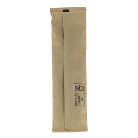 Set Posate Legno Verniciato Forchetta, Coltello e Tovagliolo (25 Pezzi)
