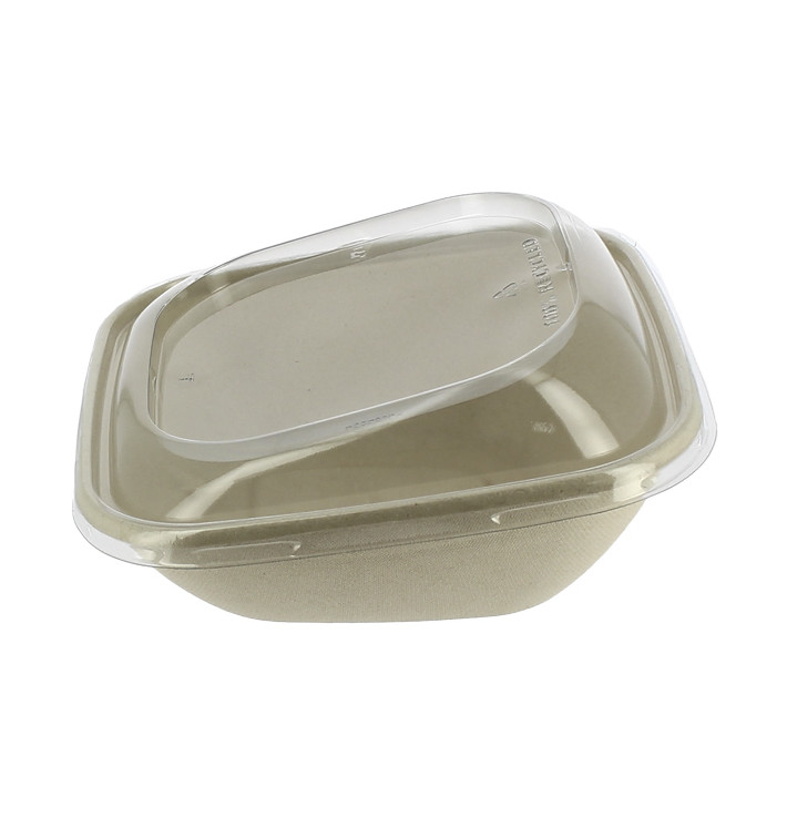 Contenitori Canna Zucchero e Coperchio 750ml 190x190x80mm (90 Pezzi) Contenitori Canna Zucchero e Coperchio 750ml 190x190x80mm (90 Pezzi)