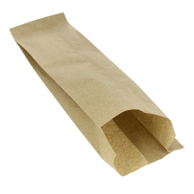Sacchetto per Baguette Antigrasso Kraft 9+5x32cm (250 Pezzi)