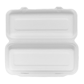 Contenitori Canna Zucchero Bianco 29x14x6cm (50 Pezzi)