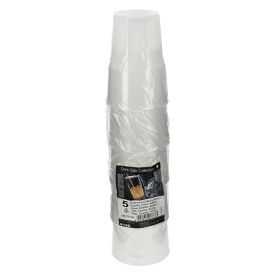 Bicchiere Plastica Trasparente PP Ø85mm 400ml (5 Pezzi)