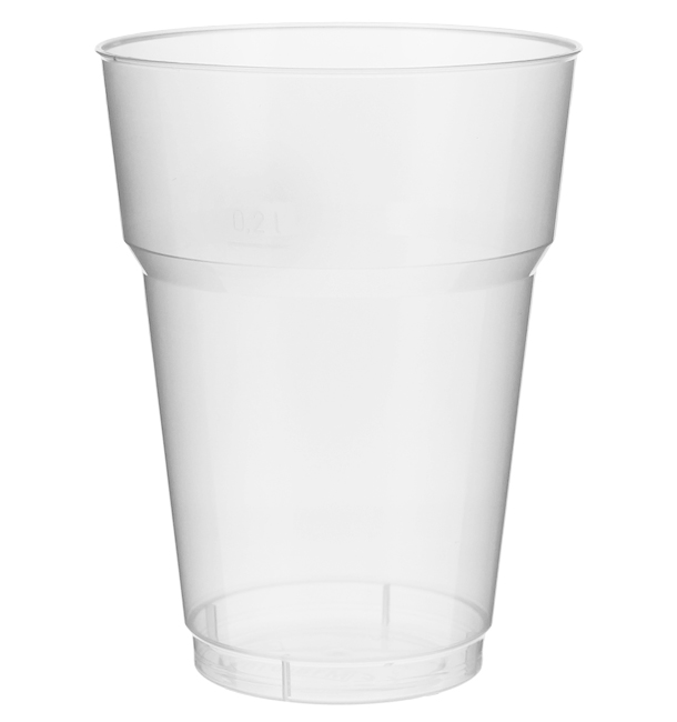 Bicchiere Plastica PP Trasparente 200 ml (40 Pezzi)
