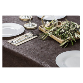 Tovaglia Non Tessuto PLUS Marrone 100x100cm (100 Pezzi)