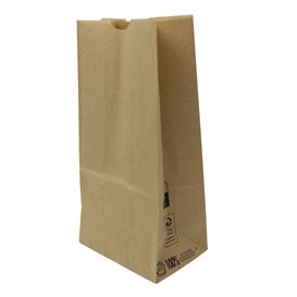 Sacchetto di Carta Kraft Marrone 45g/m² 12+8x24cm (1.000 Pezzi)