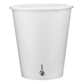 Bicchiere di Carta 9 Oz/280ml Bianco Ø8,0cm (600 Pezzi)