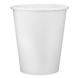 Bicchiere di Carta 9 Oz/280ml Bianco Ø8,0cm (600 Pezzi)
