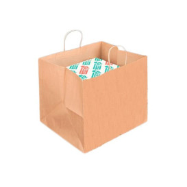 Buste Shopper Carta Scatola Pizza 80g 37+33x32cm (25 Pezzi)