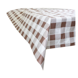 Tovaglia di Carta Taglio 1x1m "Quadro Marrone" 40g (400 Pezzi)