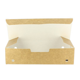 Scatola Cibo Grande Kraft 200x100x50mm (25 Pezzi)