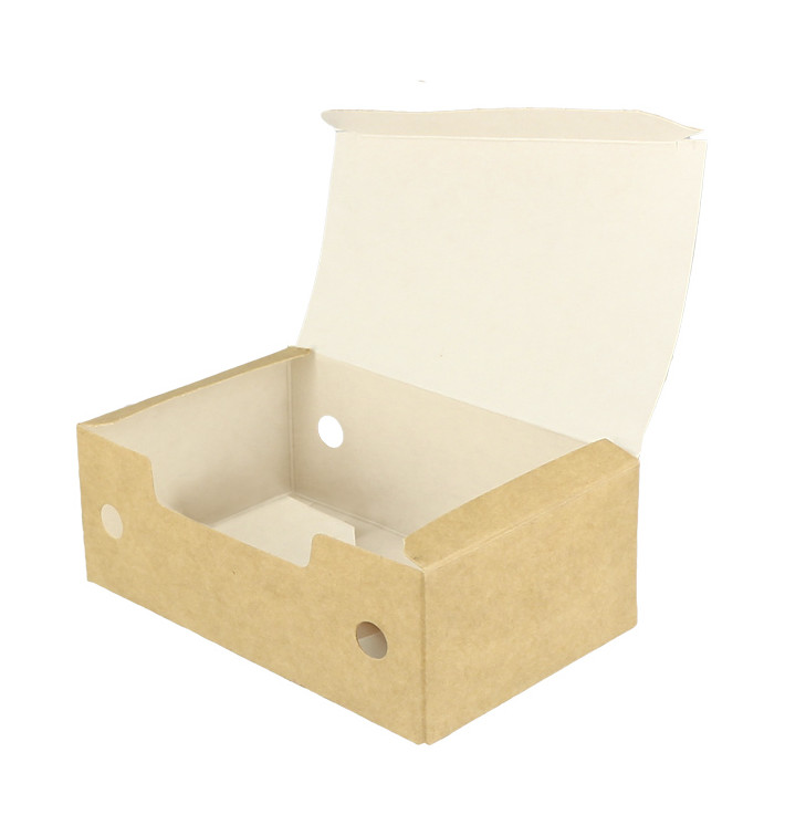 Scatola Cibo Piccolo Kraft 115x72x43mm (25 Pezzi) Scatola Cibo Piccolo Kraft 115x72x43mm (25 Pezzi)