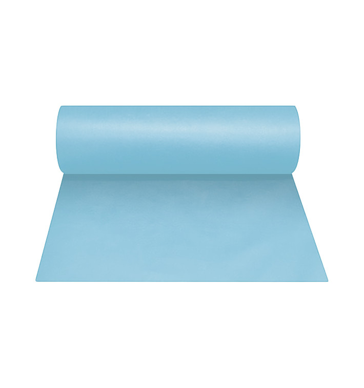 Tovaglia Runner Tessuto non Tessuto Pretagliata Turchese 0,4x48m 50g (6 Pezzi) Tovaglia Runner Tessuto non Tessuto Pretagliata Turchese 0,4x48m 50g (6 Pezzi)
