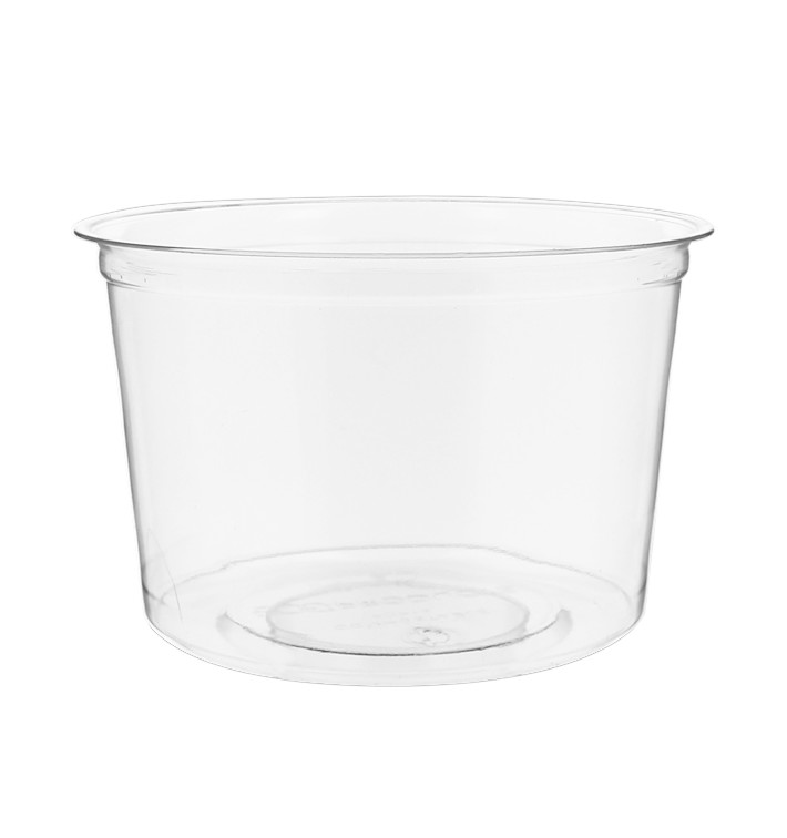 Contenitore Compostabile PLA Trasparente 470ml (50 Pezzi) Contenitore Compostabile PLA Trasparente 470ml (50 Pezzi)