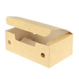 Scatola Cibo Piccolo Kraft 115x72x43mm (25 Pezzi)