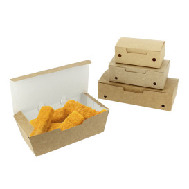 Scatola Cibo Piccolo Kraft 115x72x43mm (25 Pezzi)