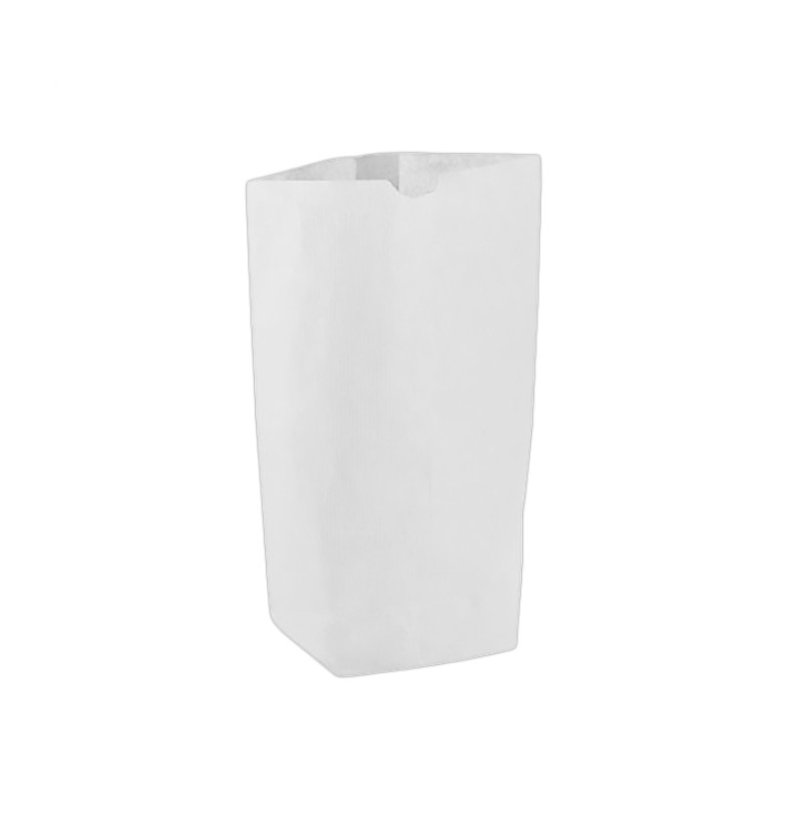 Sacchetto di carta con Base Esagonale Bianco 14x19cm (50 Pezzi) Sacchetto di carta con Base Esagonale Bianco 14x19cm (50 Pezzi)