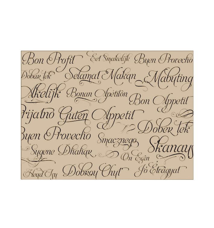 Tovaglia di Carta Taglio 1x1m "Buon Appetito" 40g (400 Pezzi) Tovaglia di Carta Taglio 1x1m "Buon Appetito" 40g (400 Pezzi)