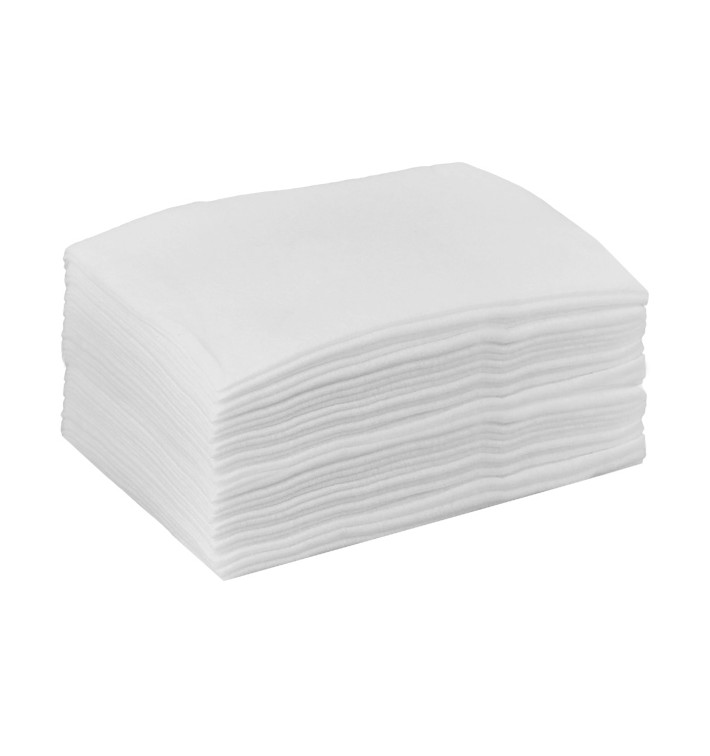 Asciugamani in Spunlace Bianco 30x40cm 50g/m² (100 Pezzi) Asciugamani in Spunlace Bianco 30x40cm 50g/m² (100 Pezzi)