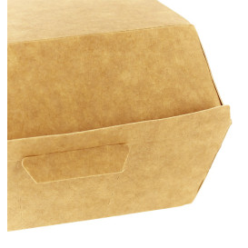 Scatola Kraft per Hamburger 12x12x7 cm (25 Pezzi)