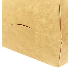 Scatola Kraft per Hamburger 12x12x7 cm (25 Pezzi)