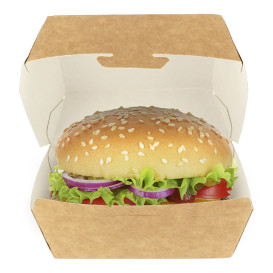 Scatola Kraft per Hamburger 12x12x7 cm (25 Pezzi)