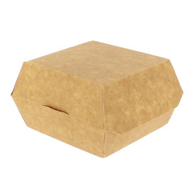 Scatola Kraft per Hamburger 12x12x7 cm (25 Pezzi)