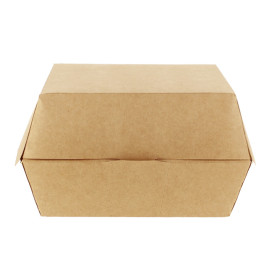 Scatola  Kraft per Hamburguesa XXL 14,5x14,5x8 cm (400 Pezzi)
