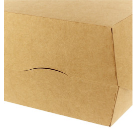 Scatola  Kraft per Hamburguesa XXL 14,5x14,5x8 cm (400 Pezzi)