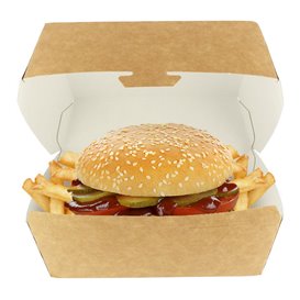 Scatola Kraft per Hamburger Mega 16,5x18x9cm (200 Pezzi)