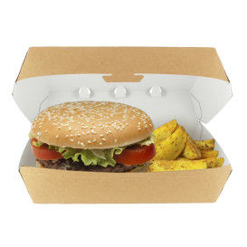 Scatola Kraft per Hamburger Gigante 23x17,5x8cm (175 Pezzi)