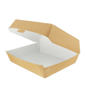 Scatola Kraft per Hamburger Gigante 23x17,5x8cm (175 Pezzi)