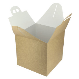 Scatola di cartone Kraft per Panettone 500g 18,5x18,5x18,5cm (25 Pezzi)