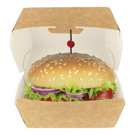 Scatola Kraft per Hamburger 12x12x7 cm (25 Pezzi)