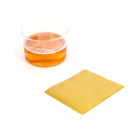 Tovagliolo di Carta Cocktail 20x20cm Giallo (100 Pezzi)
