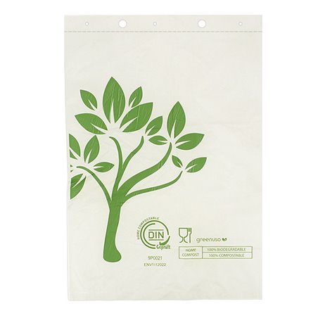 Sacchetti Mercato Block Home Compost “Be Eco!” 23x33cm 12µm (3.000 Pezzi)