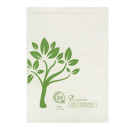 Sacchetti Mercato Block Home Compost “Be Eco!” 30x40cm 12µm (2.000 Pezzi)