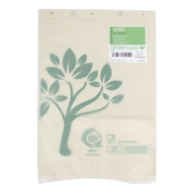 Sacchetti Mercato Block Home Compost “Be Eco!” 23x33cm (100 Pezzi)