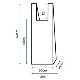 Sacchetto per il pane canottiera Traslucida 30x60cm 14µm (2.000 Pezzi)