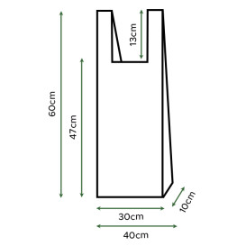 Sacchetto per il pane canottiera Traslucida 30x60cm 14µm (100 Pezzi)