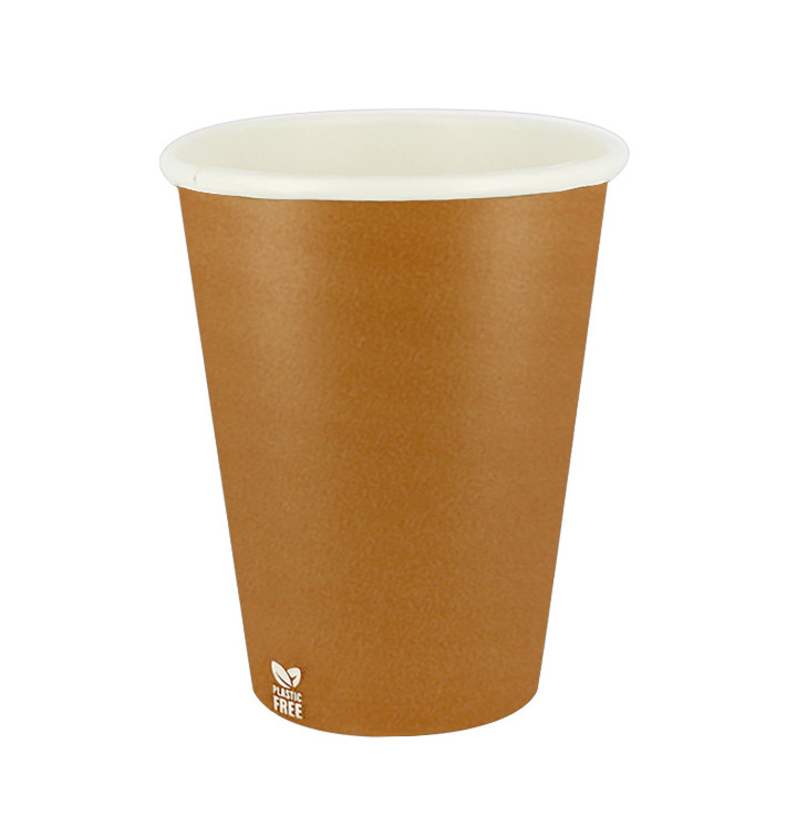 Bicchiere di Carta Senza Plastica 14 Oz/420ml "Caramello" Ø9,0cm (1.000 Pezzi) Bicchiere di Carta Senza Plastica 14 Oz/420ml "Caramello" Ø9,0cm (1.000 Pezzi)