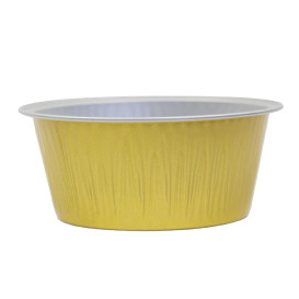 Pirottino in Alluminio Parete Liscia 135ml (166 Pezzi)