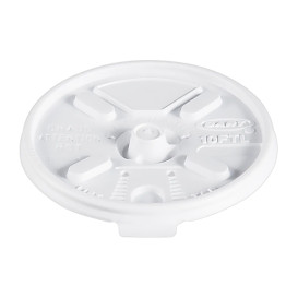 Coperchio "Lift n' Lock" PS Bianco Ø8,6cm (100 Pezzi)