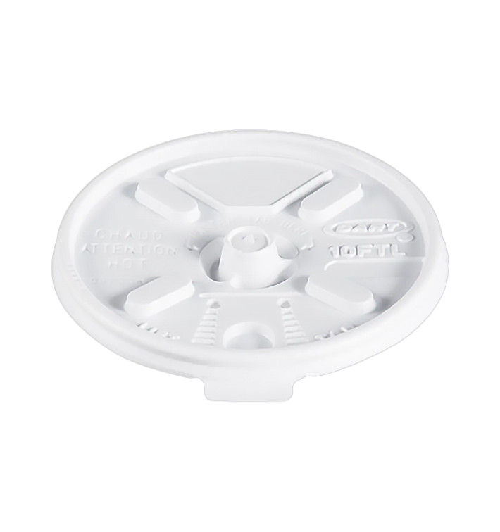 Coperchio "Lift n' Lock" PS Bianco Ø8,6cm (100 Pezzi) Coperchio "Lift n' Lock" PS Bianco Ø8,6cm (100 Pezzi)