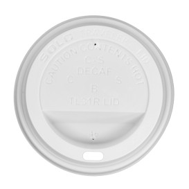 Coperchio con Foro per Bicchiere di Carta 10 Oz/300ml Ø8,4cm (100 Pezzi)