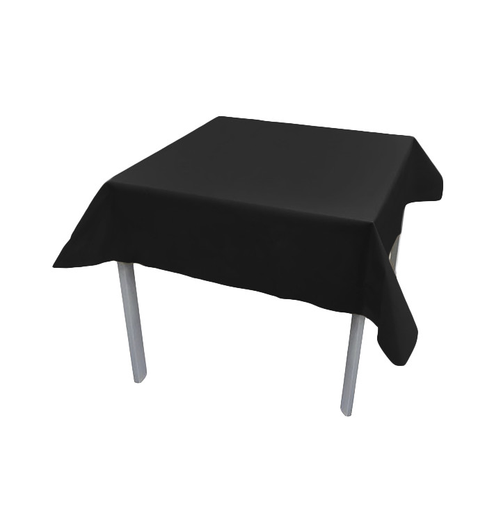 Tovaglia Non Tessuto Nero 120x120cm (150 Pezzi) Tovaglia Non Tessuto Nero 120x120cm (150 Pezzi)