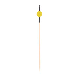 Spiedi di Bambu Giallo e Nero "Japan" 120mm (200 Pezzi)
