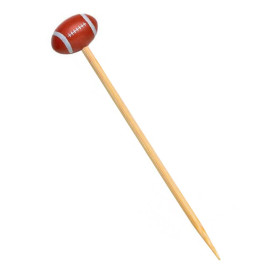 Spiedi di Bambu Decorato Rugby 120mm (1000 Pezzi)