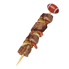 Spiedi di Bambu Decorato Rugby 120mm (1000 Pezzi)