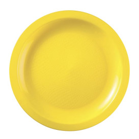 Piatto Plastica Piano Giallo Round PP Ø18,5cm (600 Pezzi)