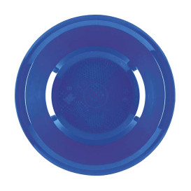 Piatto di Plastica Fondo Blu Mediterranean Round PP Ø195mm (50 Pezzi)