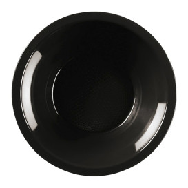 Piatto di Plastica Fondo Nero Round PP Ø195mm (600 Pezzi)